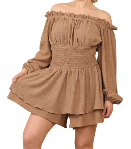 Women's Ruched Off-Shoulder Bodycon Dress