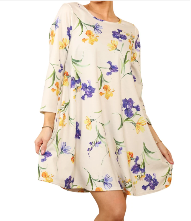 Women’s Loose Swing Tunic Dress – Stylish & Comfortable