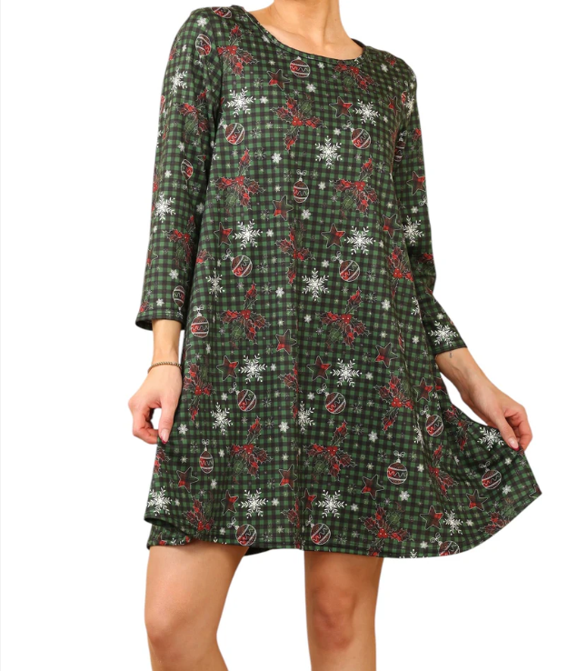 Women’s Loose Swing Tunic Dress – Stylish & Comfortable